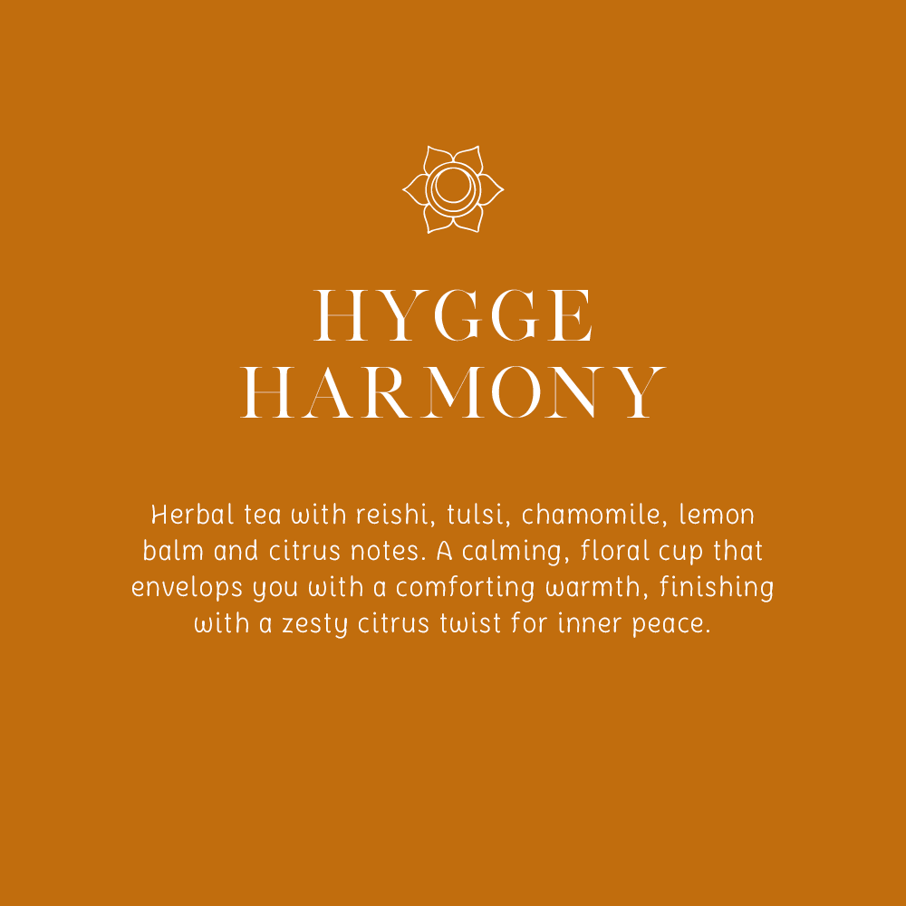 Hygge Harmony - orgaaniline taimetee reishi seentega - 16 teekotti 1,8 g (29 g)