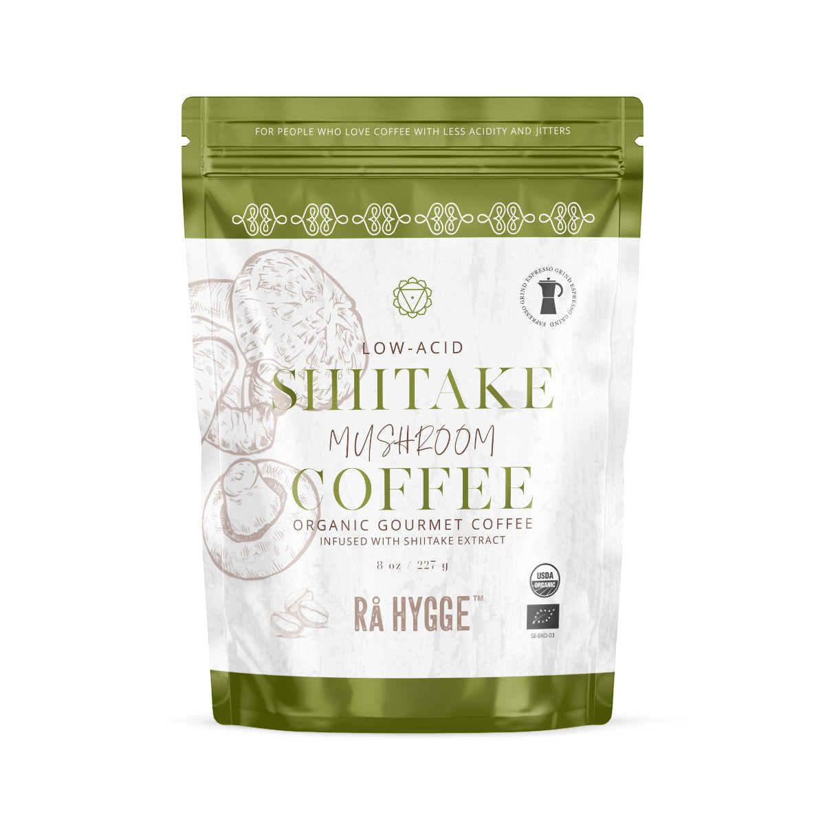 Shiitake eriline espressokohv jahvatatud 227 g
