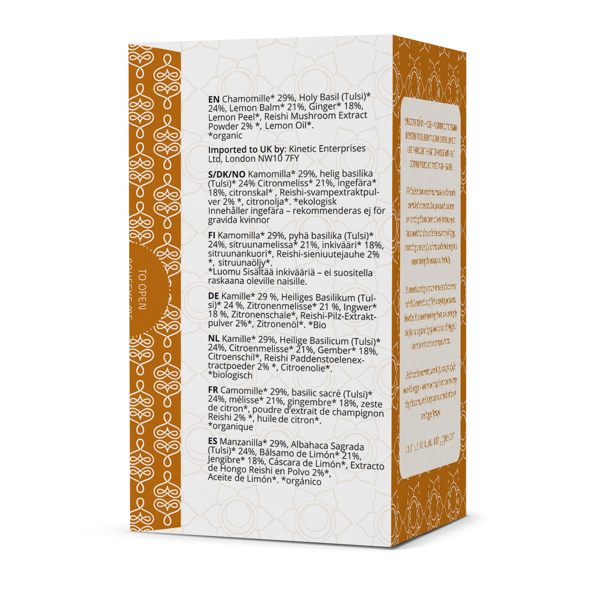 Hygge Harmony - orgaaniline taimetee reishi seentega - 16 teekotti 1,8 g (29 g)
