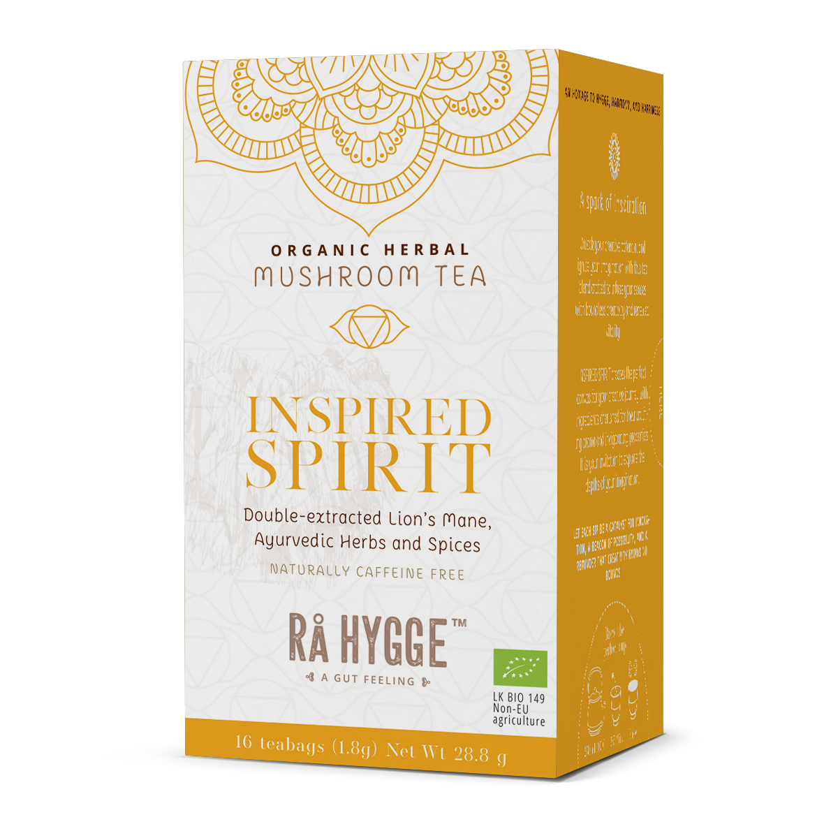 Inspired Spirit - orgaaniline taimetee lõvilakkseentega - 16 teekotti 1,8 g (29 g)