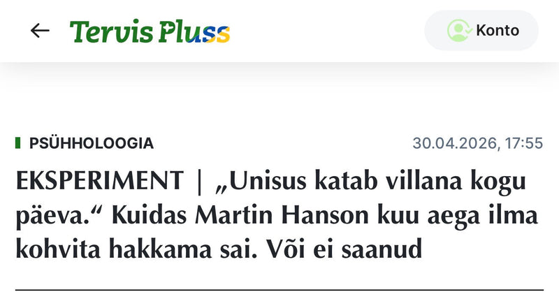 Kuu aega ilma kohvita ja mis funktsionaalsest kohvist alles jäi