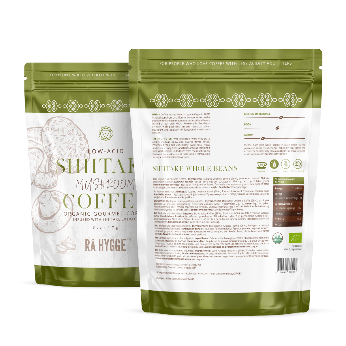 Shiitake kohv, oad 100 g