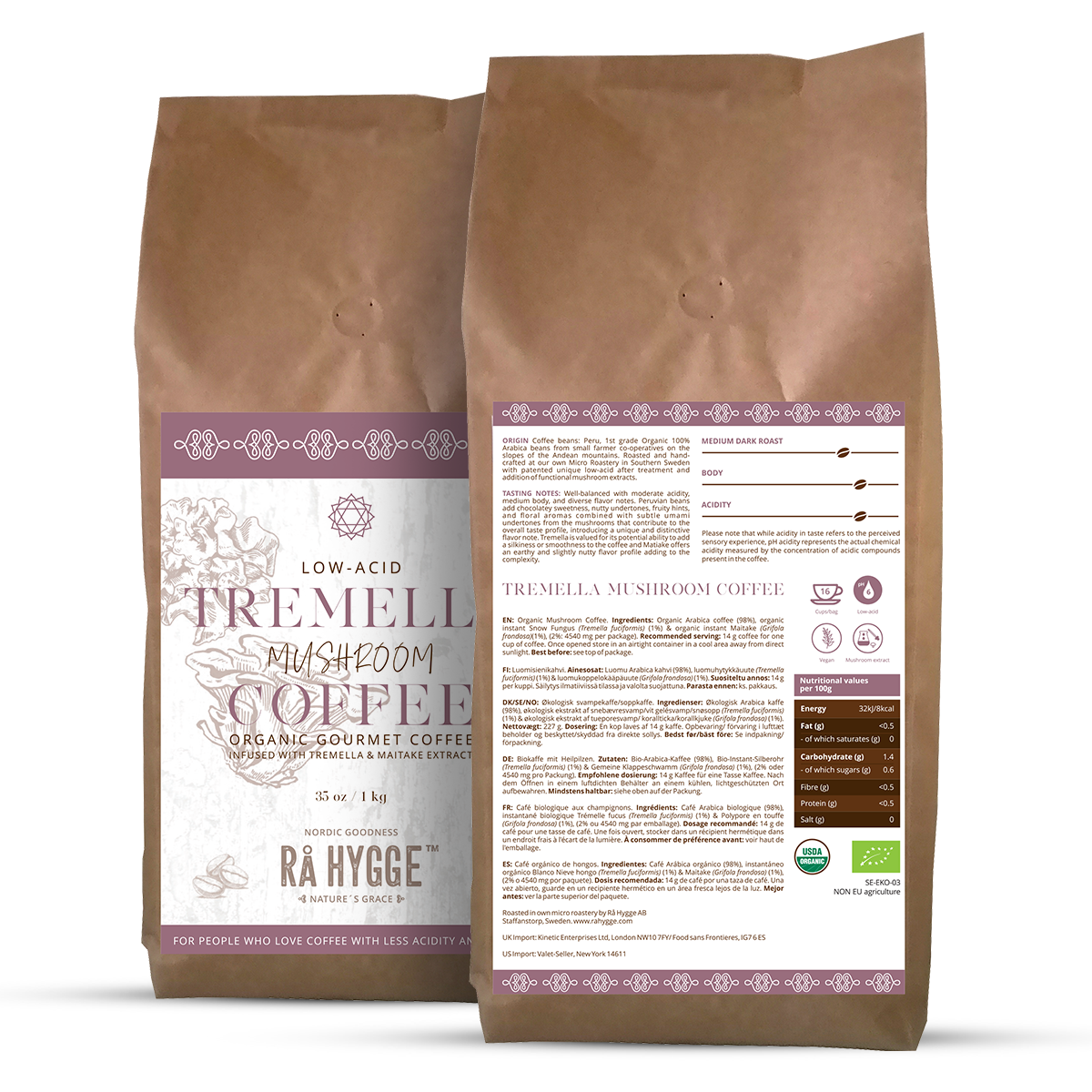 Radiant Skin Bundle: Supersize Tremella Specialty Coffee Pack 3 x 1 kg