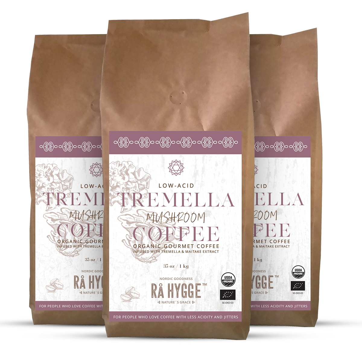 Radiant Skin Bundle: Supersize Tremella Specialty Coffee Pack 3 x 1 kg