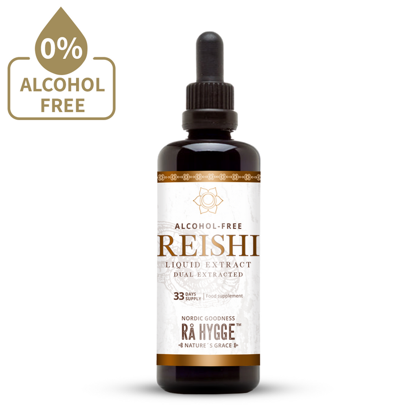 Reishi nesteuute 100 ml, alkoholiton, edestä, Ra Hygge