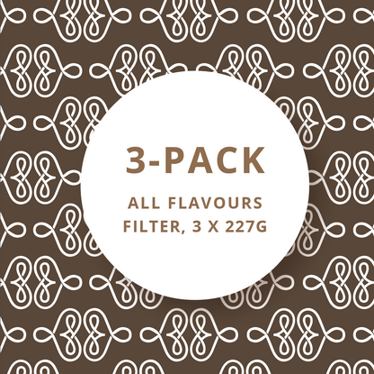 3-pakk - Variety Filter 227 g