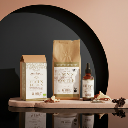 Fookuse ja Selguse Komplekt – Lion's Mane Kohv UBA 1kg + Ekstrakt + tee