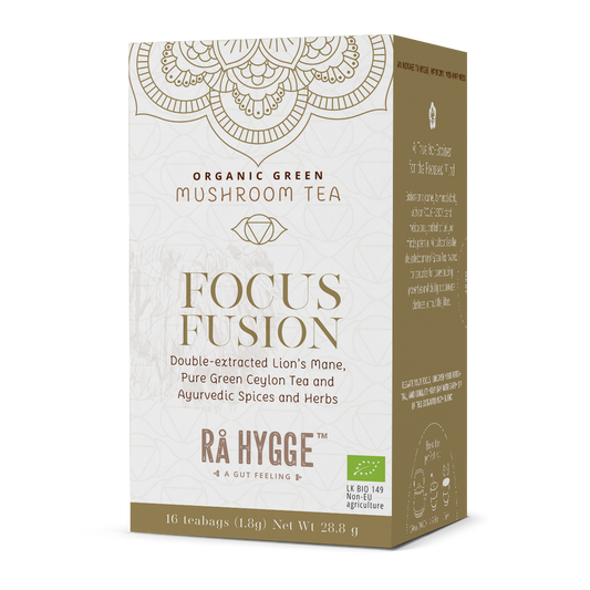 Focus Fusion - orgaaniline roheline tee ja ürdid lõvilakkseentega - 16 teekotti 1,8 g (29 g)