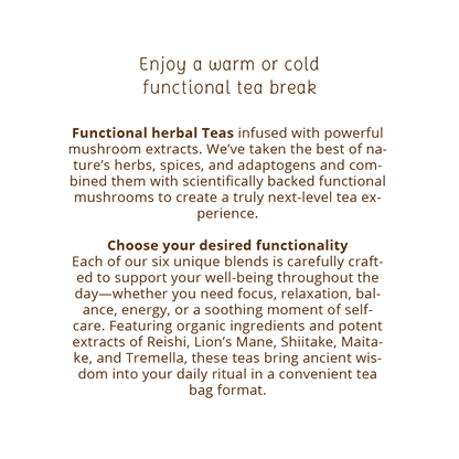 Vürtsita - orgaaniline taimetee ja vürtsid tremella seentega - 16 teekotti 1,8 g (29 g)