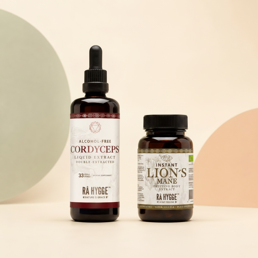 Fokusas + Energija Duo – Cordyceps & Lion’s Mane