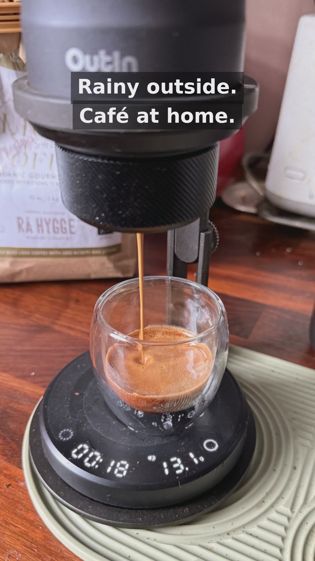OutIn Nano Space Grey home cafe espresso