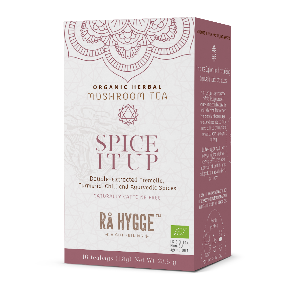 Vürtsita - orgaaniline taimetee ja vürtsid tremella seentega - 16 teekotti 1,8 g (29 g)