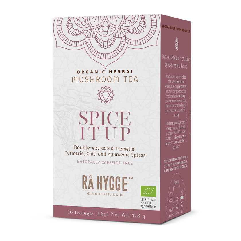 Spice It Up mahe taimetee tremellaga, 16 kotti, eestvaade, Ra Hygge