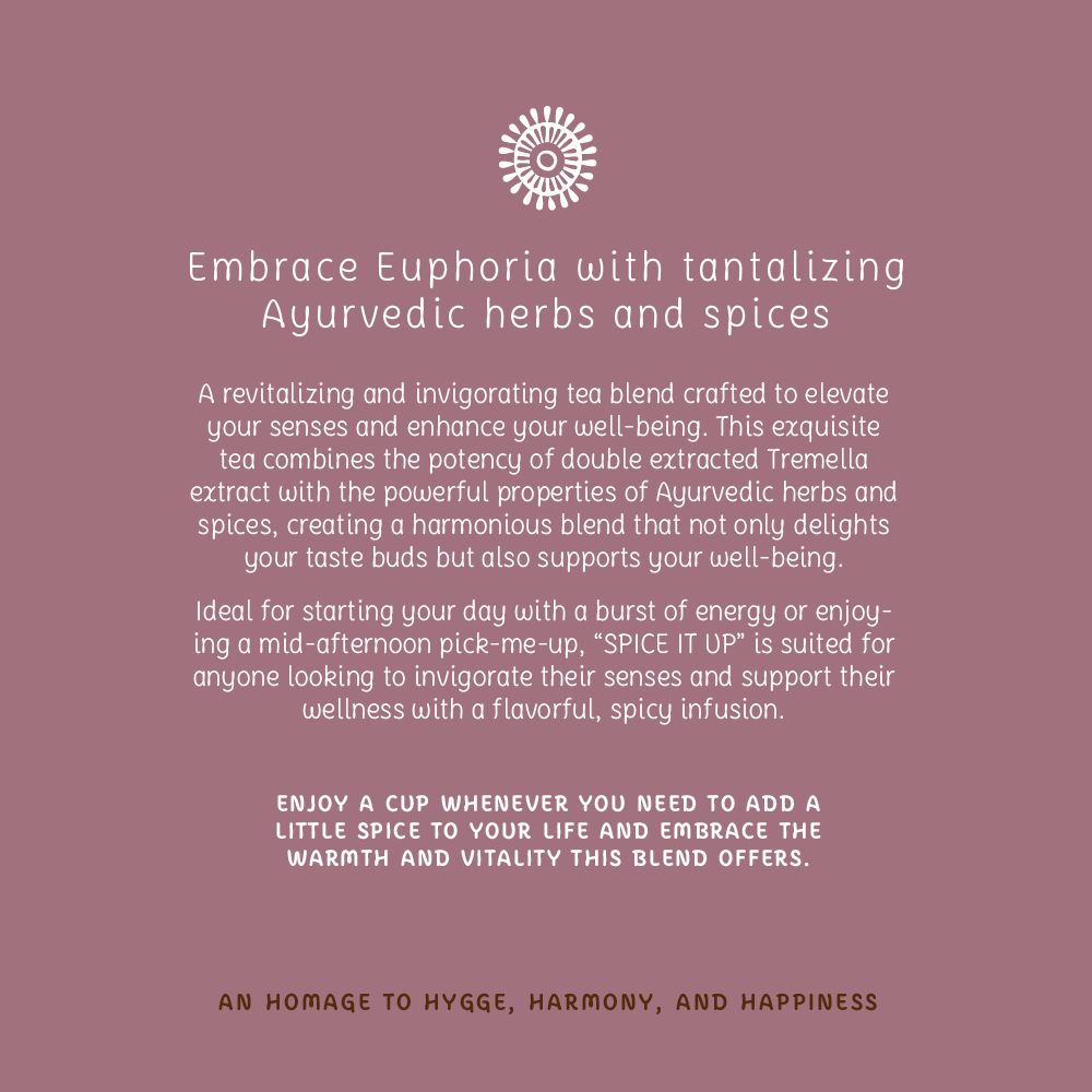 Vürtsita - orgaaniline taimetee ja vürtsid tremella seentega - 16 teekotti 1,8 g (29 g)